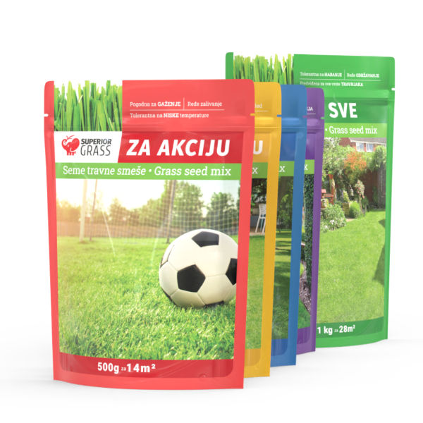 Predstavljanje tržištu travnih smeša kroz podbrend Superior Grass.